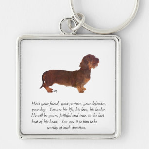 Dachshund Keepsake - Male Key Ring
