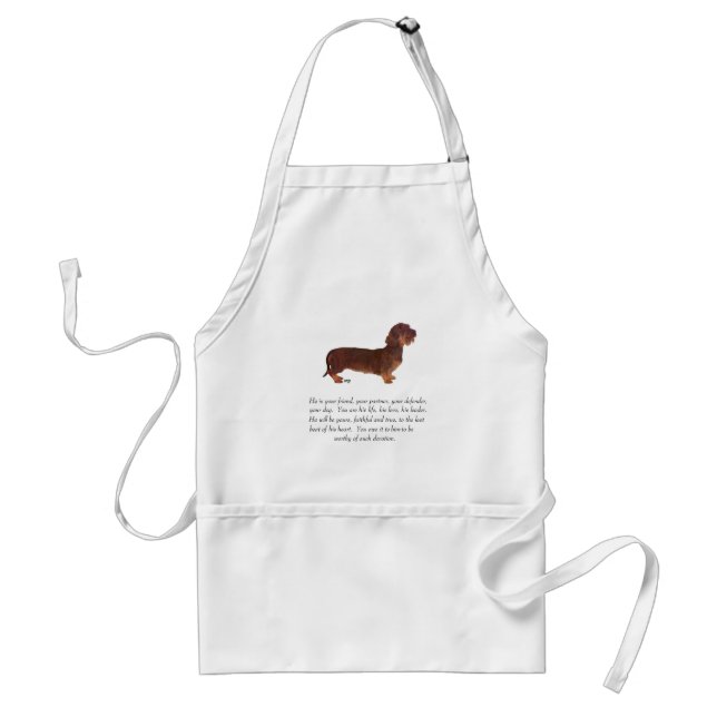 Dachshund Keepsake - Male Standard Apron (Front)