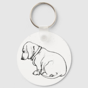 Dachshund key ring