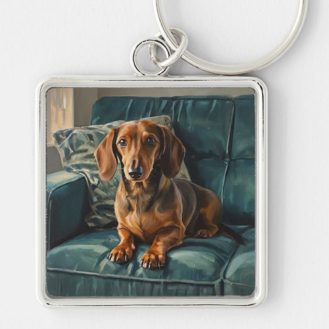 Dachshund Key Ring (Front)