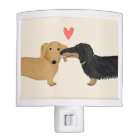 Dachshund Kiss with Heart | Cute Wiener Dogs