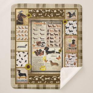 Dachshund Knowledge Blanket Gift