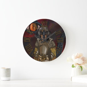 Dachshund  large clock