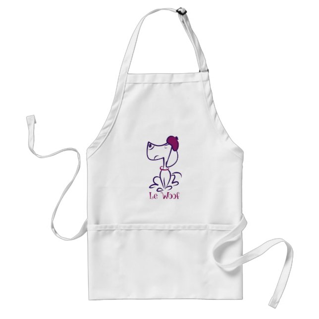 Dachshund Le Woof Apron (Front)