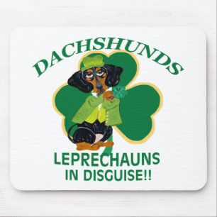 DACHSHUND LEPRECHAUN MOUSE MAT