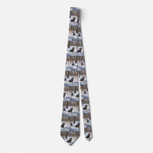 Dachshund Let It Snow Christmas Tie