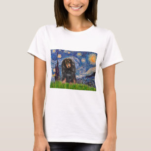 Dachshund (LHBT) - Starry Night T-Shirt