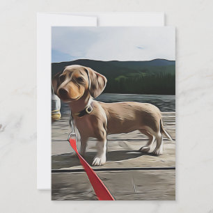 Dachshund Life Is Better With A Dachshund Birthday Invitation