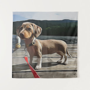 Dachshund Life Is Better With A Dachshund Birthday Tapestry
