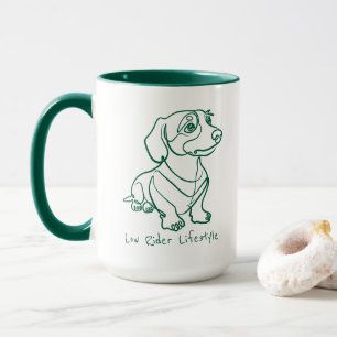 Dachshund Line Art - Low Rider Lifestyle Mug