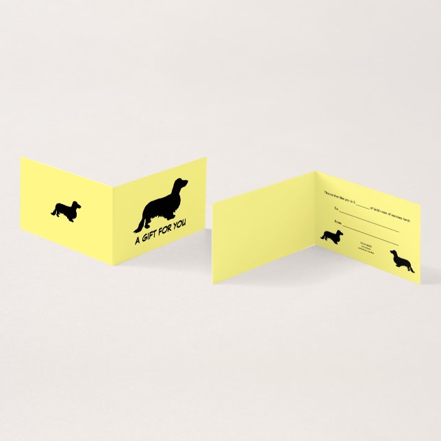 Dachshund Long Hair - Silhouette 1 (Inside and Outside)