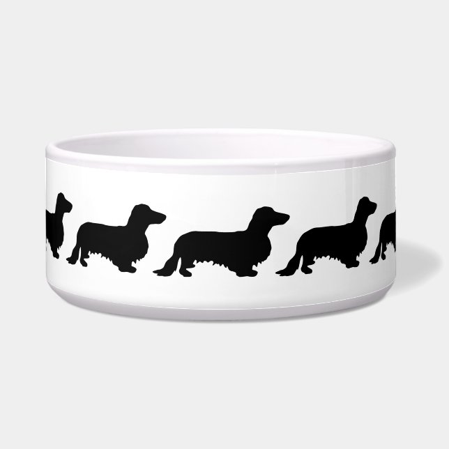 Dachshund Long Hair - Silhouette 1 (Front)