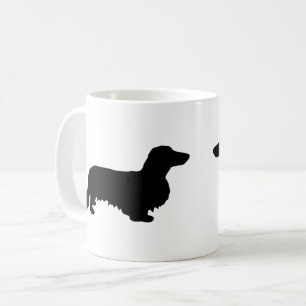 Dachshund Long Hair - Silhouette 1 Coffee Mug