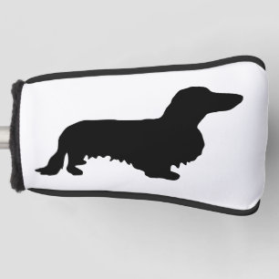 Dachshund Long Hair - Silhouette 1 Golf Head Cover