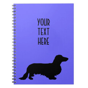 Dachshund Long Hair - Silhouette 1 Notebook