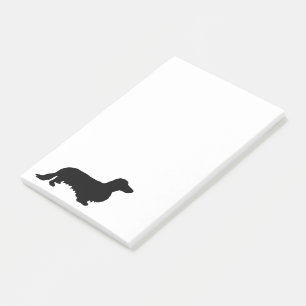 Dachshund Long Hair - Silhouette 1 Post-it Notes