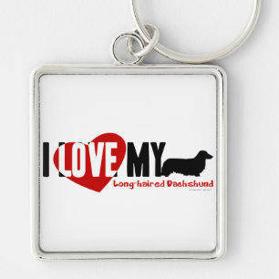 Dachshund [Long-haired] Key Ring