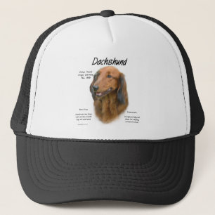 Dachshund (longhair) History Design Trucker Hat