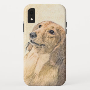 Dachshund (Longhaired) Painting - Original Dog Art iPhone XR Case