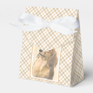 Dachshund (Longhaired) Painting - Original Dog Art Favour Box