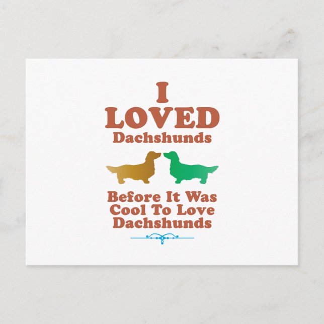 Dachshund Longhaired Postcard (Front)