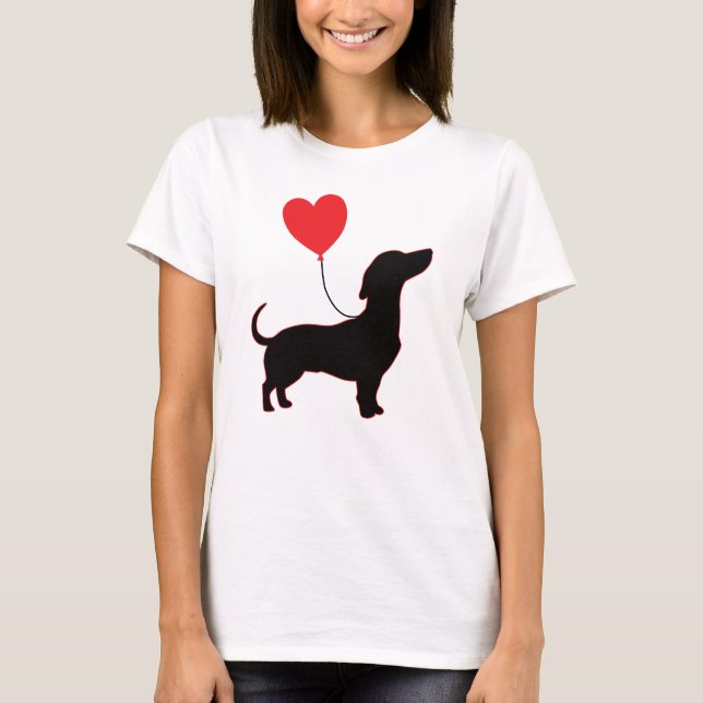 Dachshund Love Balloon Shirt – Sweet Baby Edition (Front)