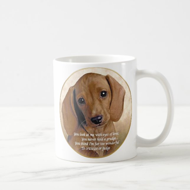 Dachshund Love Coffee Mug (Right)
