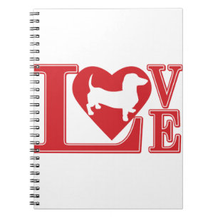 Dachshund Love Heart Notebook