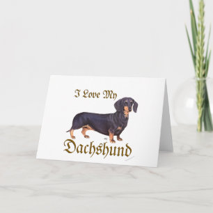 Dachshund Love Holiday Card