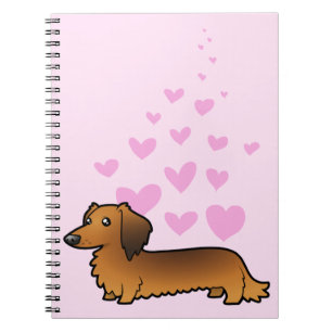 Dachshund Love (longhair) Notebook