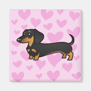 Dachshund Love (smooth coat) Magnet