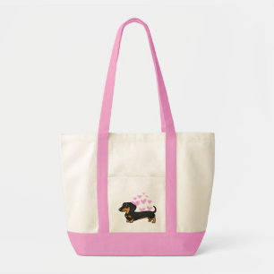 Dachshund Love (smooth coat) Tote Bag