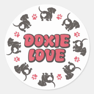Dachshund  Love Sticker