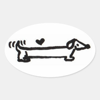 Dachshund Love Sticker