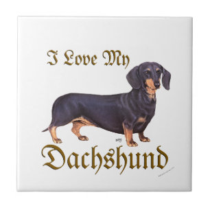 Dachshund Love Tile