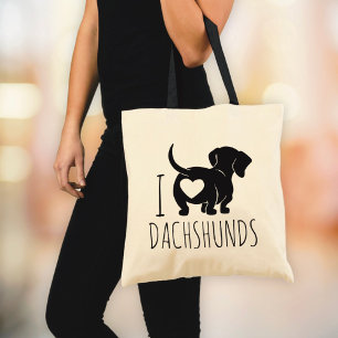Dachshund Love Tote Bag
