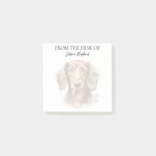 Dachshund Lover Monogrammed Dog Post-it Notes