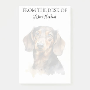 Dachshund Lover Monogrammed Dog Post-it Notes