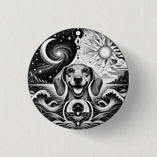 Dachshund Lover Patches. Cute Dog Patch/Badge 3 Cm Round Badge
