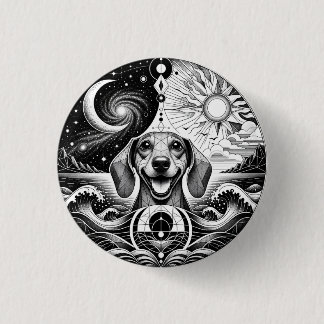 Dachshund Lover Patches. Cute Dog Patch/Badge 3 Cm Round Badge