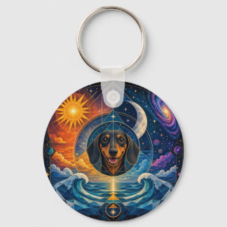 Dachshund Lover Patches. Cute Dog Patch/Badge Key Ring