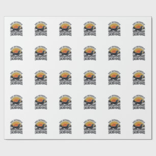 Dachshund Lover Shirt Easily Sidetracked Retro Art Wrapping Paper