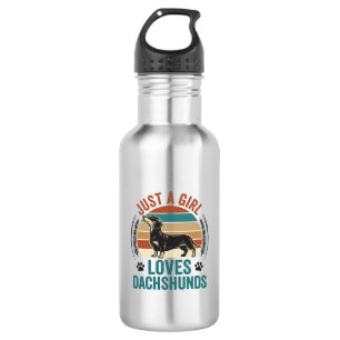 Dachshund Lover Shirt Vintage Sunset Dog Graphic_1 532 Ml Water Bottle