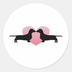 Dachshund Lovers Classic Round Sticker