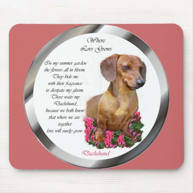 Dachshund Lovers Doxie Mouse Mat (Front)