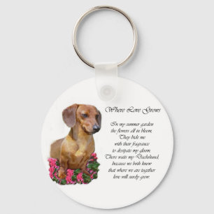 Dachshund Lovers Gifts Key Ring