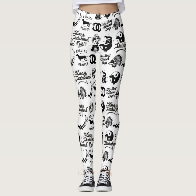 Dachshund Lovers Leggings (Front)