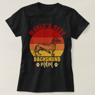 Dachshund Lovers, Worlds Best Dachshund Mum T-Shirt