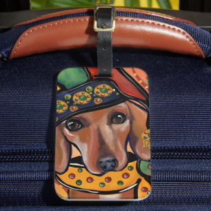 DACHSHUND      LUGGAGE TAG