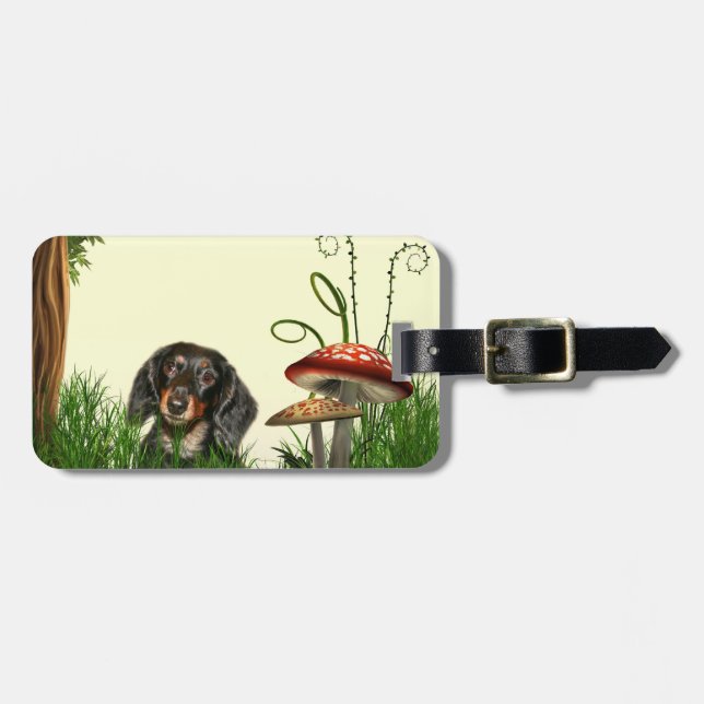 Dachshund Luggage Tag (Front Horizontal)